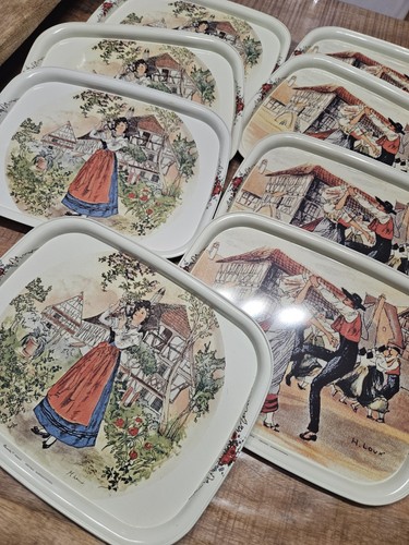 Plateaux tôle folklore - 8,