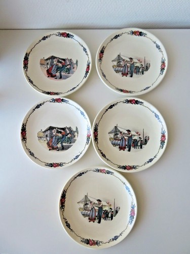 Rare assiettes faïence - 5, en