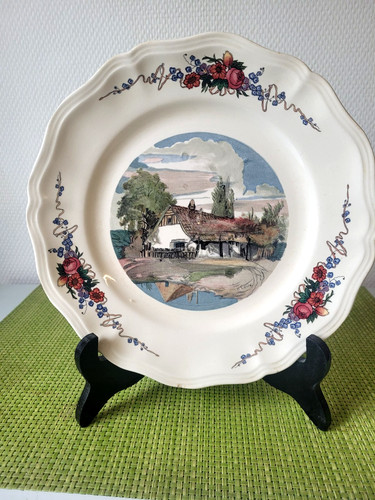 Assiette plate sarreguemines - plate,