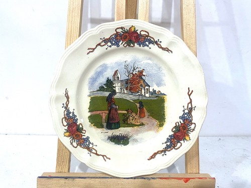 Ancienne assiette plate 20cm - assiette,