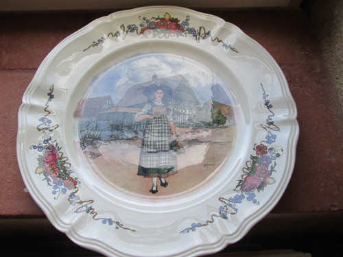 Plat rond grande assiette - plat, rond,