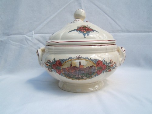 Ancienne soupière faience - ancienne,
