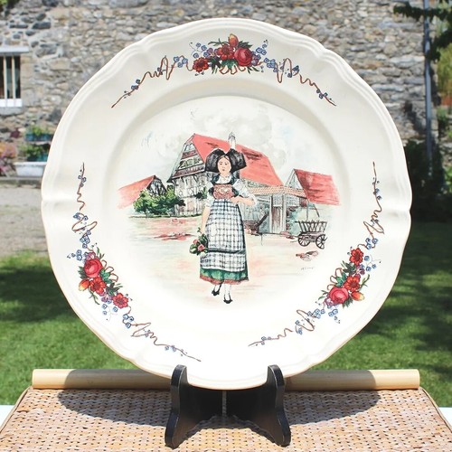 Plat rond faïence de - rond,