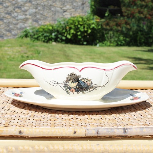 Ancienne saucière faïence - saucière, en